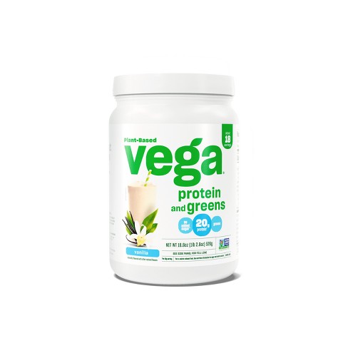 Protein & Greens Vegan Protein Powder - Vanilla - 18.6oz : Target