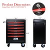 VASIP Rolling Metal Tool Chest with 4 Drawers, Steel Tool Chest Cabinet with Ball Bearing  Drawer Slides for Home,Garage - 3 of 4