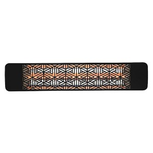 Eurofase Heating - 2000 Watt Single Element 39 Inch Electric Patio Heater-240 Voltage-Black Finish-Mason Decorative Fascia - 1 of 1