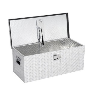 GustoWave Aluminum Truck Tool Box, Jobsite Storage Box Chest Cabinet, Heavy Duty Truck Bed Toolbox, Tools Organizer with Side Handles - 1 of 4