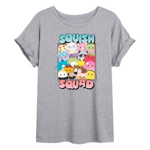 Women's - Squishmallows - Squish Squad Oversized Graphic T-Shirt - 1 of 4