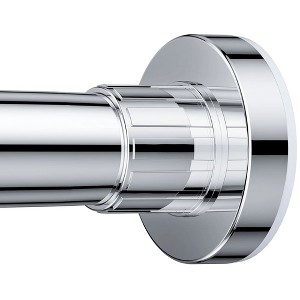 LunaLulinlk No Drill Telescopic Shower Curtain Rod | 26-76" Adjustable Anti-Skid Spring Tension Rod | Rust-Resistant Stainless Steel - 1 of 4