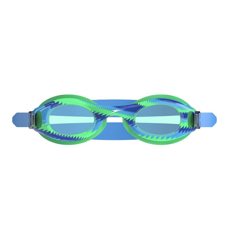 Speedo Kids&#39; Glide Print Swim Goggles - Blue/Green Shark, 3 of 5