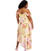 City Studio Womens Flower Fit & Flare Cold Shoulder Asymmetrical Dress - 2 of 2