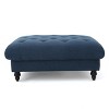 GDFStudio Piper Contemporary Button-Tufted Square Ottoman with Diamond Stitch and Birch Legs - 2 of 4