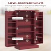 Okak Floor Sideboard Cabinet 48.5" Kitchen Pantry Farmhousewith 2 Adjustable Shelves and 4 Beadboard Doors - 3 of 4