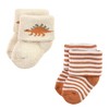 Hudson Baby Infant Boy Cotton Rich Newborn and Terry Socks, Dinosaur Explorer - 4 of 4