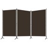 vidaXL 3-Panel Room Divider Brown 102.4"x70.9" Fabric - 2 of 4
