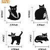 MaseiKar Cat with Knife Iron On/Sew On Patch, Punk Embroidered Funny Patch for Clothes, Jackets, Backpacks, Hats, Jeans, and DIY Accessories - 2 of 4