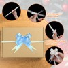 Unique Bargains Plastic Gold Edge PP Plastic Glossy Appearance Gift Wrap Satin Pull Bows 200 Count - 4 of 4