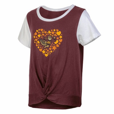 NCAA Minnesota Golden Gophers Girls' White Tie T-Shirt