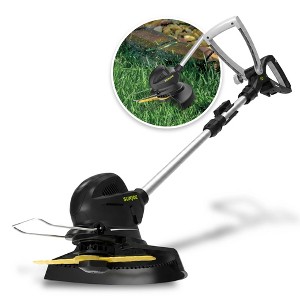 Sun Joe 10” Stringless Lawn Trimmer Cordless SharperBlade, Black
