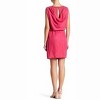 Women's Sleeveless Lace Back Cowl Neck Cupro Mini Dress - FRNCH - 2 of 3