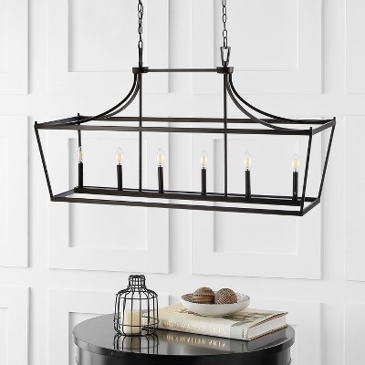 Aroris 49" Oil Rubbed Bronze 6-Light LED Pendant