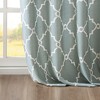 PAGED Curtains Fretwork Print Grommet Top Window Curtain Panel Privacy Assured with Light Filtering for Bedroom, Living Room - 2 of 4
