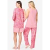 Dreams & Co. Plus Size  4-Piece Pajama Wardrober - 3 of 4