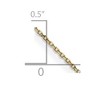 Black Bow Jewelry 0.8mm 14K Yellow Gold Solid Diamond Cut Rolo Chain Necklace - 2 of 4