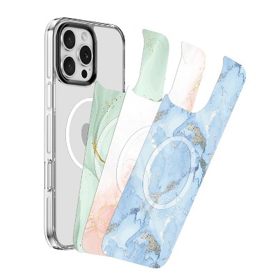 SaharaCase Inspire MagSafe Phone Case for iPhone 16 Pro Shock Absorbing Marble (CP00677)