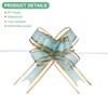 Unique Bargains Plastic Gold Edge Satin Multipurpose Ribbon Pull Bows 20 Pcs - 2 of 4