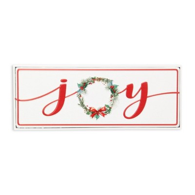 Cheung's Clara Holiday Metal Sign - Joy