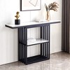 NicBex Modern Console Table with Metal Frame Entryway Table with Adjustable foot pads Side Table for Entrance, Corridor, Living Room - 2 of 4