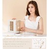 Large Jewelry Box for Dresser with Compartments, Elegant Display Organizer for Necklaces, Rings & Earrings, White - 4 of 4