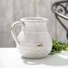 Sullivans Glazed Ceramic Pitcher Vase 8"H Off-White - 4 of 4