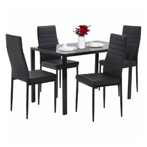 SKONYON 5 Piece Dining Table Set for Dining Room Kitchen Table with 4 Chairs - 1 of 4