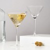 Viski Admiral Etched Martini Glasses, Set of 2 9 oz Cocktail Coupes, Lead-Free Crystal Glassware - 2 of 4