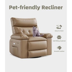 Oversized Extra Wide Manual Recliner Chair CF8007 in Faux PU Leather, 68CM Wide Seat with 1.5X Sponge Filling for Superior Comfort - 1 of 4