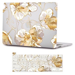 SaharaCase HybridFlex Arts Case for Apple MacBook Pro 13" Laptops Clear Floral (LT00024) - 1 of 4