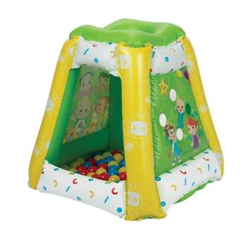 Cocomelon Inflatable Kids Ball Pit Playland with 20 Soft Flex Balls