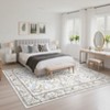 Floral Washable Area Rugs Non-Slip Non-Shedding Contemporary Accent Rugs - 4 of 4