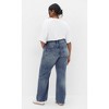 Women's Plus Size Harley Rochelle Straight Jean - blue grey | CITY CHIC - 3 of 4