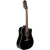 H. Jimenez LGD1 Spruce Top 12-String Acoustic-Electric Guitar Black - 3 of 4
