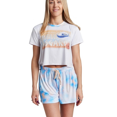 Marvel Avengers Guardians of the Galaxy Women's Pajama Shirt and Shorts Sleep Set Adult - image 1 of 3