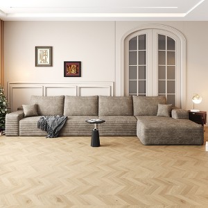 Dewdrop Cloud Sectional Couch ,Modern Modular Sofa with Deep Seat, Upholstered Couches for Living Room Bedroom,No Assembly Required - 1 of 4