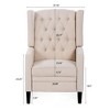 CAVINAS 27.16" Wide Accent Chair, Manual Wing Chair Recliner, Suitable for Living Room, Bedroom - 4 of 4
