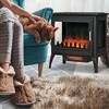NicBex Freestanding Electric Fireplace Stove with 3D Realistic LED Flames,High Quality Touch Button 1000W/1500W Heat,Black - 2 of 4