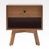 Mid-Century Modern Minimalist 1-Drawer Nightstand - 3 of 4