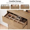 Tall Wooden 5 Drawer Dresser with Vintage Pattern Design, Modern Chest Dresser with Deep Drawers for Bedroom, Living Room, Entryway - 4 of 4