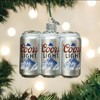 Old World Christmas Glass Blown Ornament for Christmas Tree, Coors Light Six Pack - 2 of 4