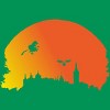 Junior's Design By Humans Halloween witch silhouette By InfaredDesigns T-Shirt - 2 of 3