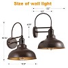 DAKAFUL 2 PACKS Motion Sensor Outdoor Wall Sconce - 3 of 4