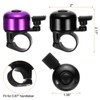 Unique Bargains Aluminum Loud Crisp Clear Sound Mini Bicycle Bells 2 Pcs - 2 of 4