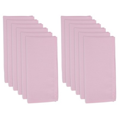 Blush Pink Cotton Cloth Table Napkins Set of 12