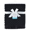 Hudson Baby Unisex Baby Plush Mink Blanket, Black, One Size - 2 of 3