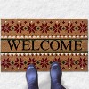 Kate Aurora Festive Christmas Snowflakes Bristled Outdoor Welcome Mat - 18"x30" - 2 of 4