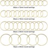 70pcs Round Beading Hoop Earring Findings, Open Bezel Pendant Frames for DIY Jewelry Making, Craft Metal Hoops for Embellishments - 2 of 4