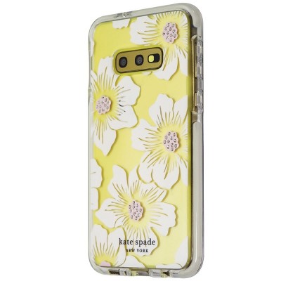 Case Mate licensed - Kate Spade Defensive Hard Case for Galaxy S10e - Hollyhock Floral / Clear Cream
